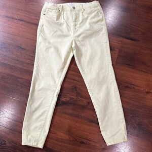 Curve Appeal Womens Minimalist Jegging Jeans Sz 12 Yellow Stretch Slimming Pants